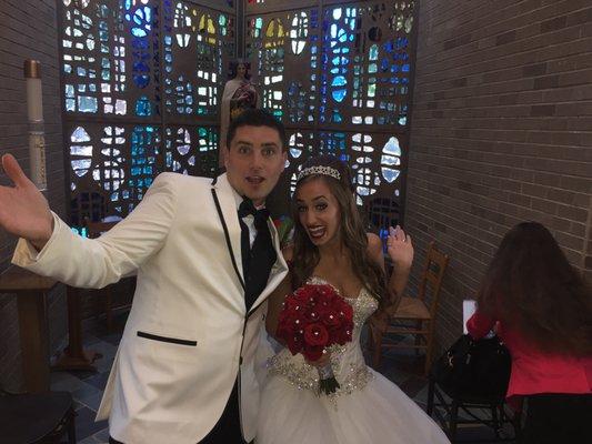 Becca and Garrett Ondo's wedding day