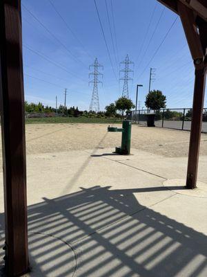 View of the park from near the gate