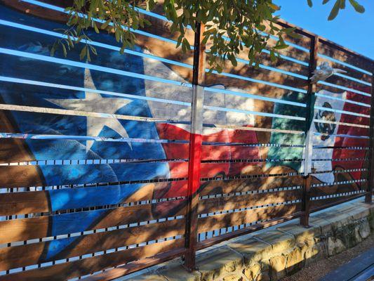 Texas and Mexicos flag