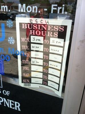 ESCU Hours.