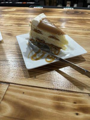 Crunchy Caramel Slice of Cake