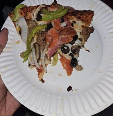 2 slices of the King Arthur Supreme