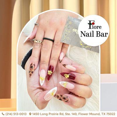 Perfect nails are just an appointment away!  Add flair with custom nail art designed to match your vibe.  Book your session now!
____