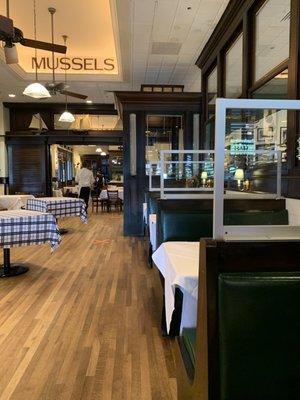 Restaurant booth hygiene dividers add the height needed to protect between booths. Custom sizes.