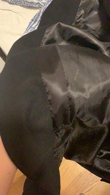 Patched up a tear in my peacoat for $15