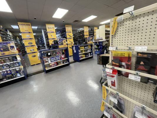 Clean bright big storeroom and selection