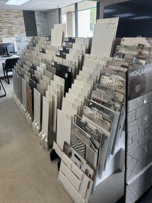 Big selection of stone in our showroom. Great pricing to match your budget