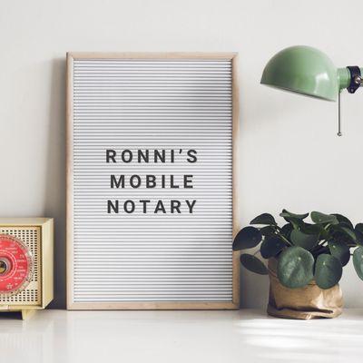 Ronni's Mobile Notary