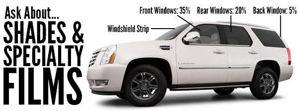 Call or stop in for your next window tinting needs.