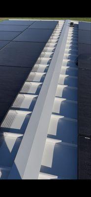 Installed protective mesh to preserve cable integrity and prevent damage from animals.