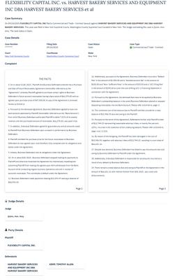 Harvest Bakery Service Inc