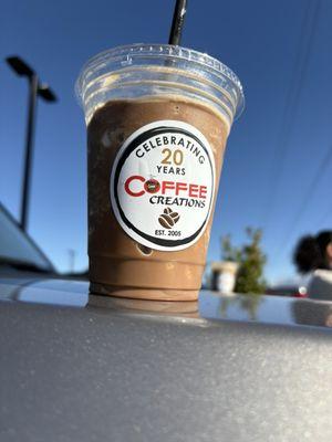 Mega Mocha Therapy 16 oz blended