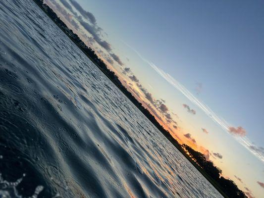 Relaxing and beautiful sunset