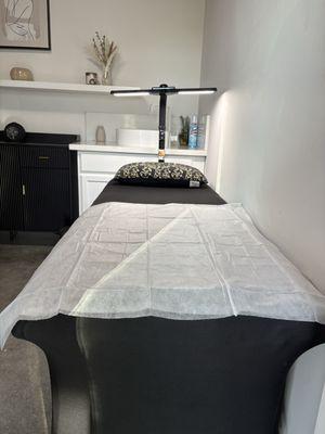 Inside the salon and service areas.