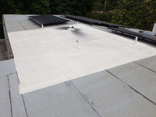 Signs of a non-professional roof repair.