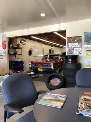 Me waiting for an update on my car..was told there was no wait...