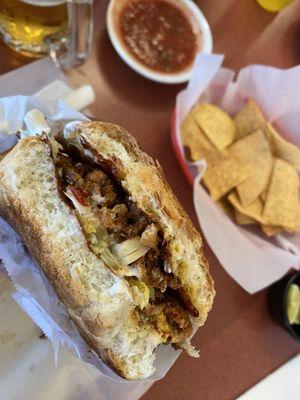 Torta al pastor meat. "10 out 10