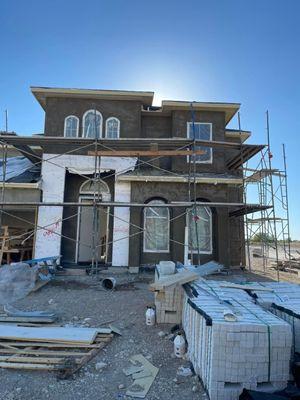 Stucco application