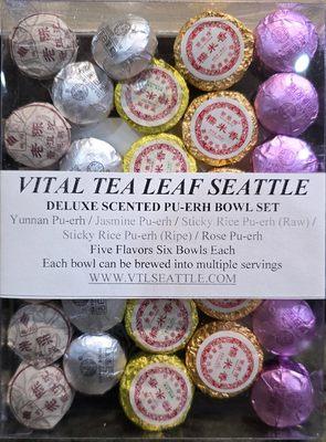 Variety pack of pu-erh teas