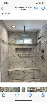 Complete tub to shower conversion