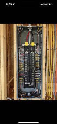 Main electrical panel wiring
