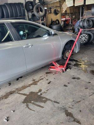 Fast tire change all 4 tires brand new