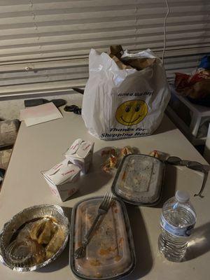 The meals that I ordered.