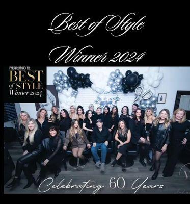 Again we are a winner of Philadelphia Style Magazines, Best of Style 2024!!!!! Book at Sulimayshair.com