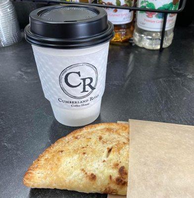 Hand pie and specialty latte