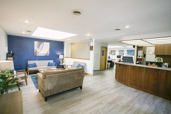 Waiting area and reception