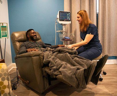 Expert IV hydration care at Vita Nova Clinic in Baltimore, where compassionate professionals help clients recharge & feel their best