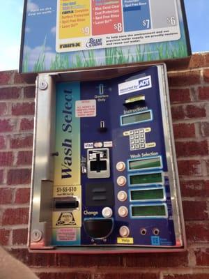 Car wash options.