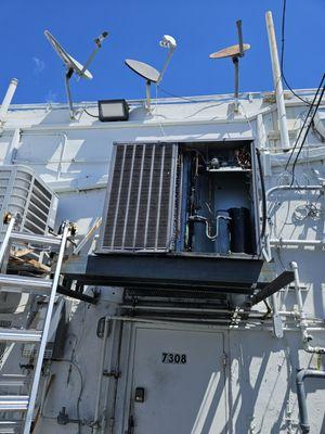 Condenser coil cleaning