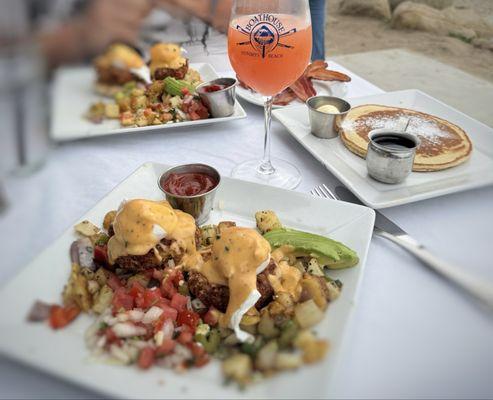 Boathouse Signature Breakfast with pancake