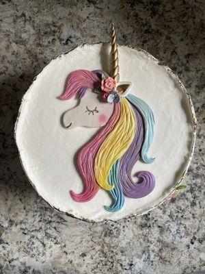 Unicorn 8" spice birthday cake.
