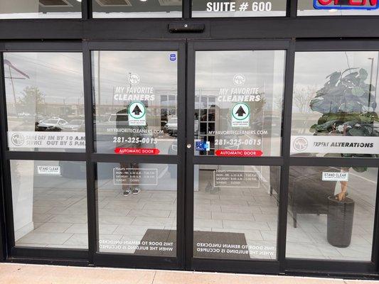 Hours posted on door.  Monday to Friday 7am to 7pm (photo says 6:30am but just to be safe!) Saturday 8am to 5pm Sunday closed