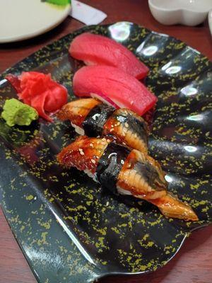 Tuna and eel