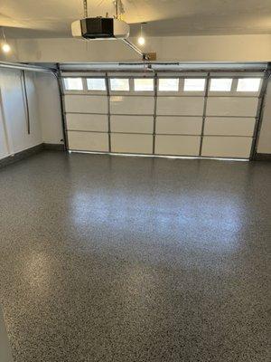 New garage epoxy floor