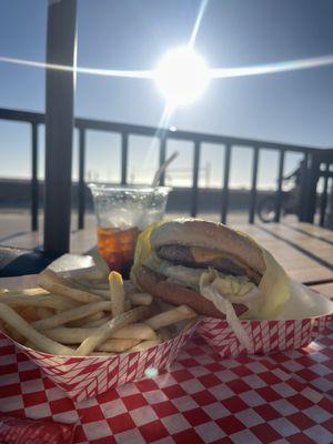 Cheeseburger combo!