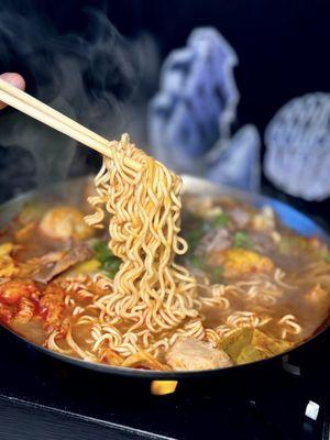 Noodles in the Taiwanese Spicy Beef Pot