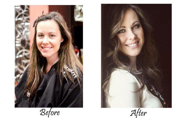 Makeover, complete with Airbrush makeup and hair style.