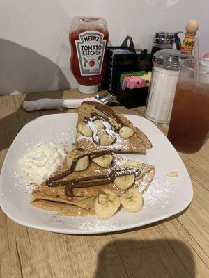 Nutella banana crepes