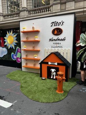 Tito's vodka booth where you could buy drinks and sit and relax