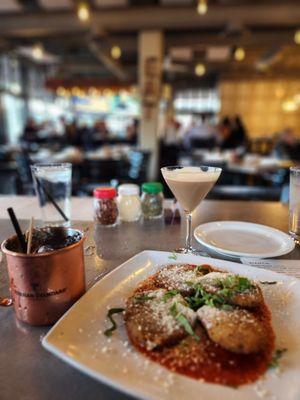 Mozzarella en Carrozza Happy hour menu,  $6