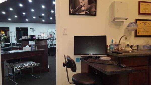 Inside view of Dr. Pearson's office