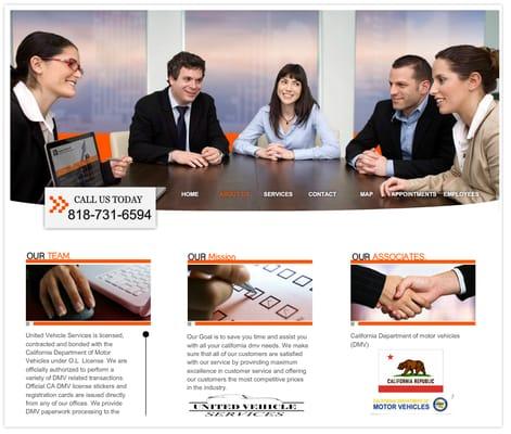 UVS website screenshot