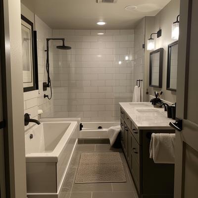 Deep clean in another modern bathroom