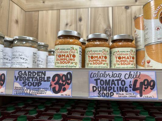 Bought tomato dumpling soup, yet to try