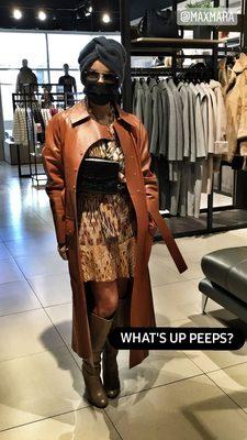 Picked up my new jacket, purse and turban today! I'm in love with it