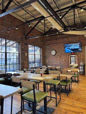 From the inside, cool old building